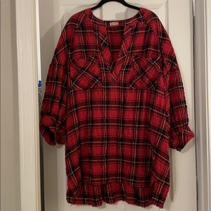 Intimately by Free People Flannel Tunic